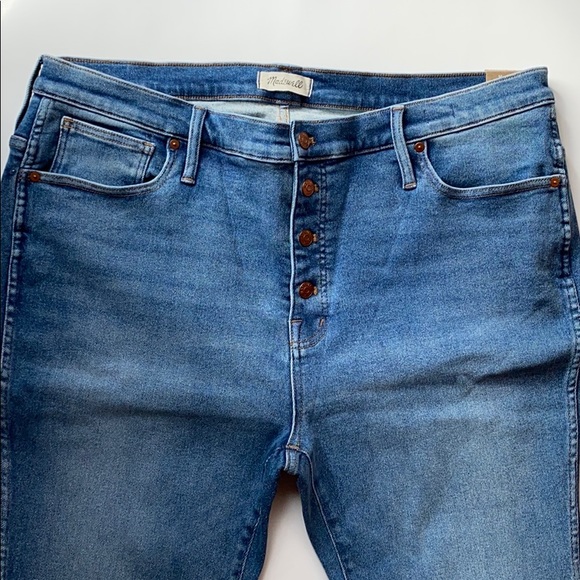 Madewell High-Rise Skinny Jeans, button -Front 36W - Picture 5 of 8